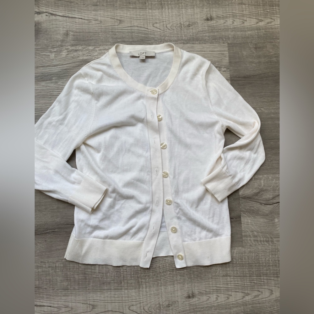 Loft Button Down Sweater Cardigan - image 3